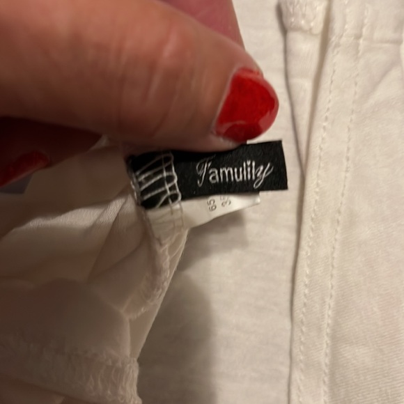 Like new asymmetrical white top - Picture 6 of 7